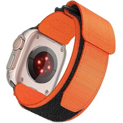 Forcell Strap F-DESIGN FA05 nylon strap for APPLE Watch 42 / 44 / 45 / 49 mm orange (Nylon), Sangles de montre, Orange - Publicité Forcell Strap F-DESIGN FA05 nylon strap for APPLE Watch 42 / 44 / 45 / 49 mm orange (Nylon), Sangles de montre, Orange - Publicité