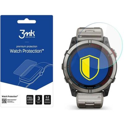 3MK Garmin Quatix 7X - Watch Protection? v. FlexibleGlass Lite, Film de protection pour smartwatch, Transparent - Publicité 3MK Garmin Quatix 7X - Watch Protection? v. FlexibleGlass Lite, Film de protection pour smartwatch, Transparent - Publicité