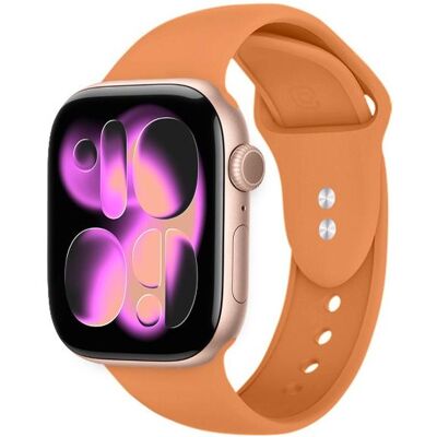 Crong Liquid - Pasek do Apple Watch 38/40/41/42 mm (pomarańczowy), Montre connectée : accessoires, Orange - Publicité Crong Liquid - Pasek do Apple Watch 38/40/41/42 mm (pomarańczowy), Montre connectée : accessoires, Orange - Publicité