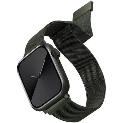 Bracelet en acier inoxydable vert Dante pour Apple Watch Series 1-9/SE - Publicité Bracelet en acier inoxydable vert Dante pour Apple Watch Series 1-9/SE - Publicité