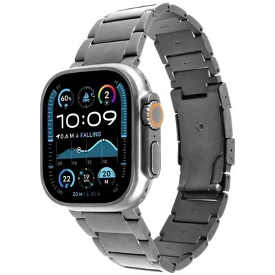 Fixed Titan Clock Basis Apple Watch 44/45/46/49mm für Smart Clock, Natural Titanium (Acier inoxydable, Métal, Titane), Sangles de montre, Noir - Publicité Fixed Titan Clock Basis Apple Watch 44/45/46/49mm für Smart Clock, Natural Titanium (Acier inoxydable, Métal, Titane), Sangles de montre, Noir - Publicité