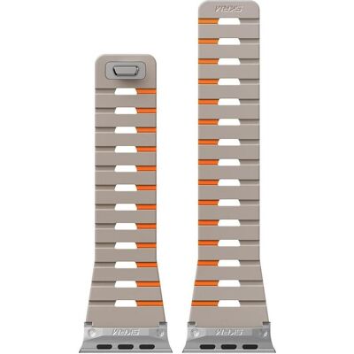 Skinarma Strap Gemini for Apple Watch 49/46/45/44 mm grey (44 mm, 45 mm, 46 mm, 49 mm, Acier inoxydable, Plastique, Silicone), Sangles de montre, Gris - Publicité Skinarma Strap Gemini for Apple Watch 49/46/45/44 mm grey (44 mm, 45 mm, 46 mm, 49 mm, Acier inoxydable, Plastique, Silicone), Sangles de montre, Gris - Publicité