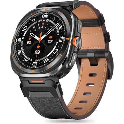 Tech-Protect Sangle en cuir Delta Pro pour Samsung Galaxy Watch Ultra (47mm) - Noir (Cuir), Sangles de montre, Noir - Publicité Tech-Protect Sangle en cuir Delta Pro pour Samsung Galaxy Watch Ultra (47mm) - Noir (Cuir), Sangles de montre, Noir - Publicité