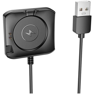 Hoco Cable charging cable for smartwatch Y28 0,6 m black, Montre connectée : accessoires, Noir - Publicité Hoco Cable charging cable for smartwatch Y28 0,6 m black, Montre connectée : accessoires, Noir - Publicité
