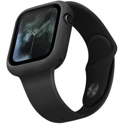 Uniq etui Lino Apple Watch Series 4/5/6/SE 44mm. czarny/ash black, Montre connectée : accessoires, Noir - Publicité Uniq etui Lino Apple Watch Series 4/5/6/SE 44mm. czarny/ash black, Montre connectée : accessoires, Noir - Publicité