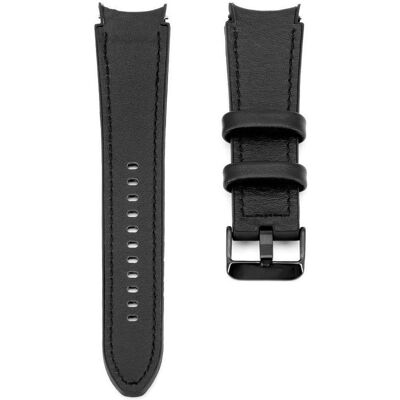 Connect 20mm Silicone Patch Leather Strap (130mm M/L) (Cuir à patch, Silicone), Sangles de montre, Noir - Publicité Connect 20mm Silicone Patch Leather Strap (130mm M/L) (Cuir à patch, Silicone), Sangles de montre, Noir - Publicité