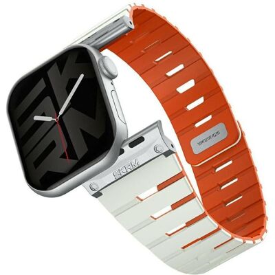 Skinarma Strap Gemini for Apple Watch 42/41/40 mm light mint (Acier inoxydable, Matières plastiques, Silicone), Sangles de montre, Blanc, Argent, Vert, Orange - Publicité Skinarma Strap Gemini for Apple Watch 42/41/40 mm light mint (Acier inoxydable, Matières plastiques, Silicone), Sangles de montre, Blanc, Argent, Vert, Orange - Publicité