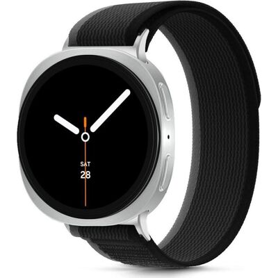 Tech-Protect Nylon Stripe Strap Samsung Galaxy Watch 8/8 Classic - Black (40 mm, 44 mm, 46 mm, Nylon), Sangles de montre, Noir - Publicité Tech-Protect Nylon Stripe Strap Samsung Galaxy Watch 8/8 Classic - Black (40 mm, 44 mm, 46 mm, Nylon), Sangles de montre, Noir - Publicité