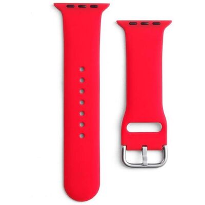 Bracelet en Silicone Rouge pour Apple Watch - Durable, Flexible & Élégant - Publicité Bracelet en Silicone Rouge pour Apple Watch - Durable, Flexible & Élégant - Publicité
