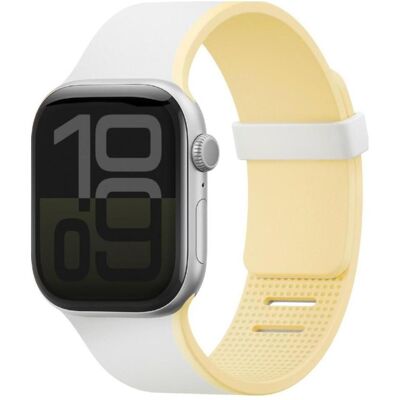 Uniq watch band Revix IV Premium Apple Watch 42/41/40mm Edition Reversible Magnetic white-yellow (Silicone), Sangles de montre, Blanc, Jaune, Multicolore - Publicité Uniq watch band Revix IV Premium Apple Watch 42/41/40mm Edition Reversible Magnetic white-yellow (Silicone), Sangles de montre, Blanc, Jaune, Multicolore - Publicité