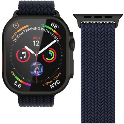 Vonmählen Boucle tissée - 44 45 46 49mm - One Size (44 mm, Nylon), Sangles de montre, Noir, Bleu - Publicité Vonmählen Boucle tissée - 44 45 46 49mm - One Size (44 mm, Nylon), Sangles de montre, Noir, Bleu - Publicité
