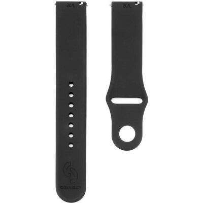 Connect Boucle de silicone de 20mm (130mm M/L) (20 mm, Silicone), Sangles de montre, Noir - Publicité Connect Boucle de silicone de 20mm (130mm M/L) (20 mm, Silicone), Sangles de montre, Noir - Publicité