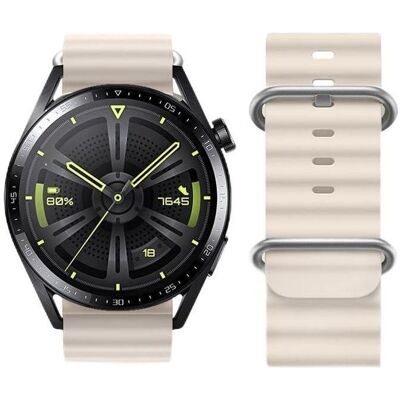 Forcell Strap F-DESIGN FS01 strap for SAMSUNG Watch 20 mm star light (Silicone), Sangles de montre, Beige - Publicité Forcell Strap F-DESIGN FS01 strap for SAMSUNG Watch 20 mm star light (Silicone), Sangles de montre, Beige - Publicité