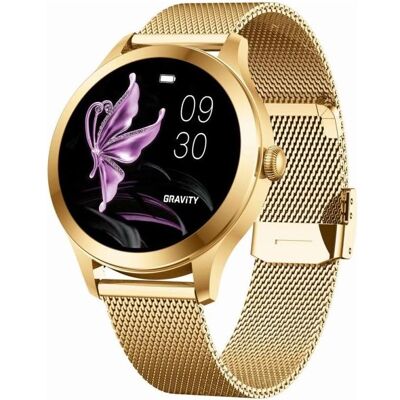 Gravity Smartwatch Smartwatch Biało-Złoty 2 Paski GT25-2 PRO (38 mm, sans carte SIM), Montre connectée - Publicité Gravity Smartwatch Smartwatch Biało-Złoty 2 Paski GT25-2 PRO (38 mm, sans carte SIM), Montre connectée - Publicité