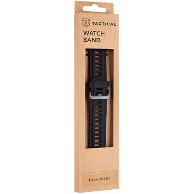 Bracelet en silicone noir pour Amazfit T-Rex - Accessoire smartwatch - Publicité Bracelet en silicone noir pour Amazfit T-Rex - Accessoire smartwatch - Publicité