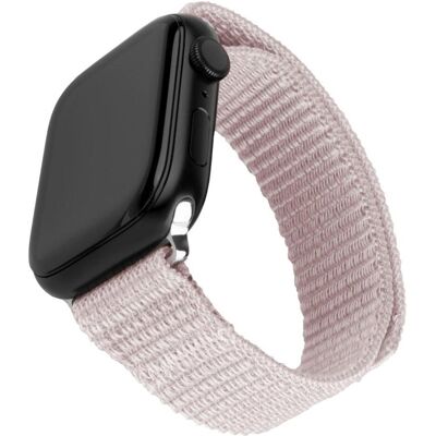 Bracelet sport en nylon or rose pour Apple Watch - 38/40/41mm - Publicité Bracelet sport en nylon or rose pour Apple Watch - 38/40/41mm - Publicité