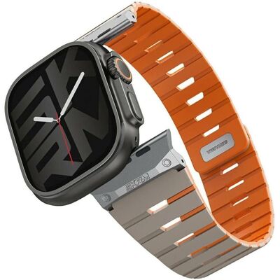Skinarma Strap Gemini for Apple Watch 49/46/45/44 mm grey (44 mm, 45 mm, 46 mm, 49 mm, Acier inoxydable, Plastique, Silicone), Sangles de montre, Gris - Publicité Skinarma Strap Gemini for Apple Watch 49/46/45/44 mm grey (44 mm, 45 mm, 46 mm, 49 mm, Acier inoxydable, Plastique, Silicone), Sangles de montre, Gris - Publicité