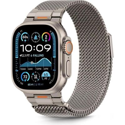 Tech-Protect MILANO VANGUARD APPLE WATCH 8 / 9 / 10 / 11 / SE / ULTRA (44 / 45 / 46 / 49 MM) TITAN (44 mm, 45 mm, 46 mm, 49 mm, Titane), Sangles de montre, Gris - Publicité Tech-Protect MILANO VANGUARD APPLE WATCH 8 / 9 / 10 / 11 / SE / ULTRA (44 / 45 / 46 / 49 MM) TITAN (44 mm, 45 mm, 46 mm, 49 mm, Titane), Sangles de montre, Gris - Publicité