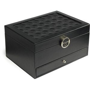 Cimi, Rangement pour montres + bijoux, Gillian Jones - Grand coffret à bijoux classique - Noir - Large, Noir - Publicité Cimi, Rangement pour montres + bijoux, Gillian Jones - Grand coffret à bijoux classique - Noir - Large, Noir - Publicité