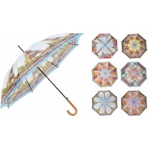 Lifetime, Parapluie, Regenschirm Polyester 170T Ø 58 cm Stadt, Multicolore - Publicité Lifetime, Parapluie, Regenschirm Polyester 170T Ø 58 cm Stadt, Multicolore - Publicité