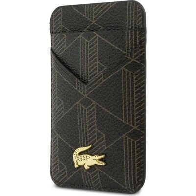 Lacoste, Hommes, Portefeuille, Card Wallet PVC Blend MagSafe brown, Marron - Publicité Lacoste, Hommes, Portefeuille, Card Wallet PVC Blend MagSafe brown, Marron - Publicité