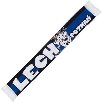 KKS Lech, Garçons, Écharpe, Szalik Dziecięcy Wierni Granatowy, Bleu, Blanc - Publicité KKS Lech, Garçons, Écharpe, Szalik Dziecięcy Wierni Granatowy, Bleu, Blanc - Publicité