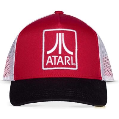 Difuzed, Hommes, Casquette, Atari - Men's Classic Logo Trucker Cap, Noir, Rouge, Blanc - Publicité Difuzed, Hommes, Casquette, Atari - Men's Classic Logo Trucker Cap, Noir, Rouge, Blanc - Publicité