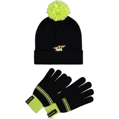 Difuzed, Unisexe, Bonnet, THE CHILD - Coffret cadeau Bonnet & Gants, Noir, Multicolore, (Taille unique) - Publicité Difuzed, Unisexe, Bonnet, THE CHILD - Coffret cadeau Bonnet & Gants, Noir, Multicolore, (Taille unique) - Publicité