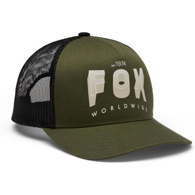 Fox, Hommes, Casquette, Block Mesh Trucker Hat, Vert, (Taille unique) - Publicité Fox, Hommes, Casquette, Block Mesh Trucker Hat, Vert, (Taille unique) - Publicité