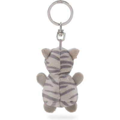 Magni, Unisexe, Porte-clés, NICI Schlüsselanhänger Katze grau gestreift mit Kleeblatt 5cm, Gris - Publicité Magni, Unisexe, Porte-clés, NICI Schlüsselanhänger Katze grau gestreift mit Kleeblatt 5cm, Gris - Publicité