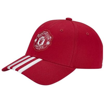 Adidas, Unisexe, Casquette, Manchester United Cap, Rouge - Publicité Adidas, Unisexe, Casquette, Manchester United Cap, Rouge - Publicité