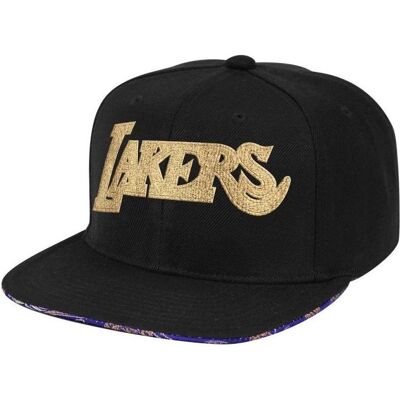 Mitchell & Ness, Hommes, Casquette, NBA Los Angeles Lakers True Luck Snapback Hommes, Noir, Or - Publicité Mitchell & Ness, Hommes, Casquette, NBA Los Angeles Lakers True Luck Snapback Hommes, Noir, Or - Publicité