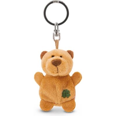 Magni, Unisexe, Porte-clés, NICI Schlüsselanhänger Bär beige mit Kleeblatt 5cm, Marron, Beige - Publicité Magni, Unisexe, Porte-clés, NICI Schlüsselanhänger Bär beige mit Kleeblatt 5cm, Marron, Beige - Publicité