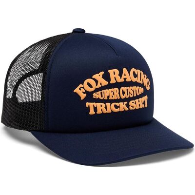 Fox, Hommes, Casquette, Trick Mesh Trucker Hat, Bleu, (Taille unique) - Publicité Fox, Hommes, Casquette, Trick Mesh Trucker Hat, Bleu, (Taille unique) - Publicité