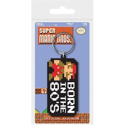 Porte-clés Pyramid International Super Mario Année 80 - Porte-clés en caoutchouc multilayer - 5cm - Publicité Porte-clés Pyramid International Super Mario Année 80 - Porte-clés en caoutchouc multilayer - 5cm - Publicité