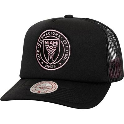 Mitchell & Ness, Hommes, Casquette, Inter Miami CF Trucker Cap, Noir - Publicité Mitchell & Ness, Hommes, Casquette, Inter Miami CF Trucker Cap, Noir - Publicité