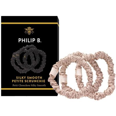 Philip B., Élastique à cheveux, - Set de mouchoirs en papier Petite Champagne (Set d'élastiques pour cheveux) - Publicité Philip B., Élastique à cheveux, - Set de mouchoirs en papier Petite Champagne (Set d'élastiques pour cheveux) - Publicité