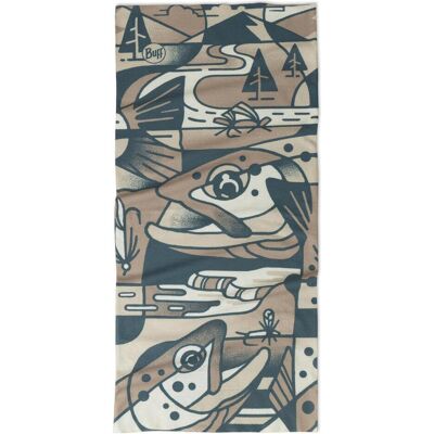 Buff, Unisexe, Écharpe, Bandana Coolnet UV Lake River Multi, Marron - Publicité Buff, Unisexe, Écharpe, Bandana Coolnet UV Lake River Multi, Marron - Publicité