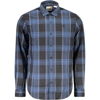 Timberland, Hommes, Chemise, Blue Cotton Men's Shirt, Bleu, (M) - Publicité Timberland, Hommes, Chemise, Blue Cotton Men's Shirt, Bleu, (M) - Publicité