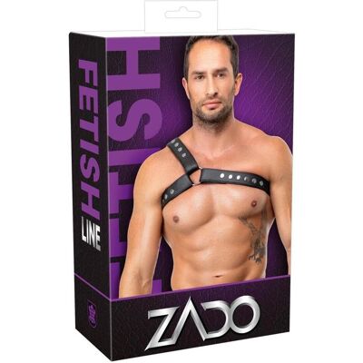 Zado, Hommes, Ceinture, Brustharness aus Leder, Noir, (XL, XXL) - Publicité Zado, Hommes, Ceinture, Brustharness aus Leder, Noir, (XL, XXL) - Publicité