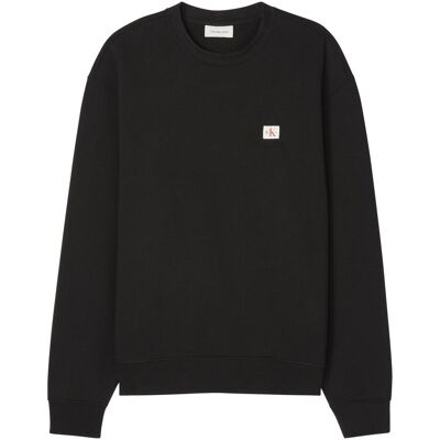 Calvin Klein Jeans, Hommes, Pull-over, Ls Eu 350terry Badge Cn Swtshrt, Noir, (XXL) - Publicité Calvin Klein Jeans, Hommes, Pull-over, Ls Eu 350terry Badge Cn Swtshrt, Noir, (XXL) - Publicité