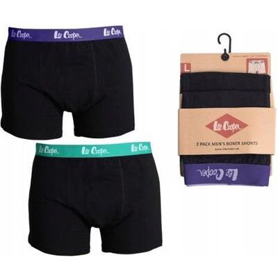 Lee Cooper, Hommes, Sous-vêtements, Herren Boxershorts Duobox Schwarz, Noir, (L) - Publicité Lee Cooper, Hommes, Sous-vêtements, Herren Boxershorts Duobox Schwarz, Noir, (L) - Publicité