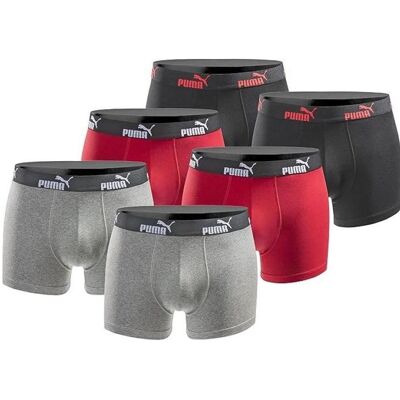 Puma, Hommes, Sous-vêtements, Herren Boxershorts 6er-Pack, Multicolore, (paquet de 6, L) - Publicité Puma, Hommes, Sous-vêtements, Herren Boxershorts 6er-Pack, Multicolore, (paquet de 6, L) - Publicité