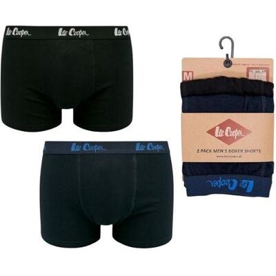 Lee Cooper, Hommes, Sous-vêtements, Herren Boxershorts Duobox Schwarz/Marineblau, Noir, Bleu, (M) - Publicité Lee Cooper, Hommes, Sous-vêtements, Herren Boxershorts Duobox Schwarz/Marineblau, Noir, Bleu, (M) - Publicité