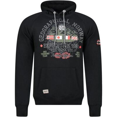 Geographical Norway, Hommes, Pull-over, Gexpe DB 100 M sweat-shirt WZ3003H/GN-Black, Noir, (M) - Publicité Geographical Norway, Hommes, Pull-over, Gexpe DB 100 M sweat-shirt WZ3003H/GN-Black, Noir, (M) - Publicité