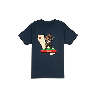 Fender - Rocks Cali T-Shirt - Bleu marine - 3XL - T-Shirt - Publicité Fender - Rocks Cali T-Shirt - Bleu marine - 3XL - T-Shirt - Publicité