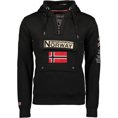 Geographical Norway, Hommes, Pull-over, Gymclass, Noir, (M) - Publicité Geographical Norway, Hommes, Pull-over, Gymclass, Noir, (M) - Publicité