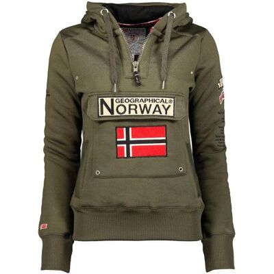 Geographical Norway, Hommes, Pull-over, Sweat-shirt de sport, Vert, (S) - Publicité Geographical Norway, Hommes, Pull-over, Sweat-shirt de sport, Vert, (S) - Publicité