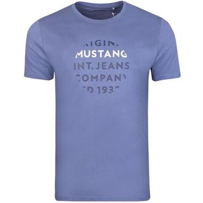 Mustang, Hommes, T-shirt, T-SHIRT 03 DENIM 4228 2100 531 XL, Bleu, (XL) - Publicité Mustang, Hommes, T-shirt, T-SHIRT 03 DENIM 4228 2100 531 XL, Bleu, (XL) - Publicité