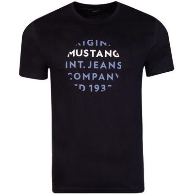 Mustang, Hommes, T-shirt de sport, T-SHIRT 03 BLACK 4228 2100 400 L (L), Noir, L - Publicité Mustang, Hommes, T-shirt de sport, T-SHIRT 03 BLACK 4228 2100 400 L (L), Noir, L - Publicité